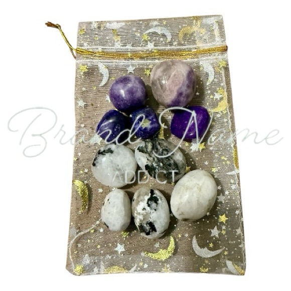 Other - Polished Lepidolite & Rainbow Moonstone